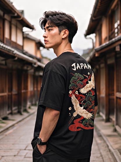 Premium Japan Black T-Shirt For Tremi