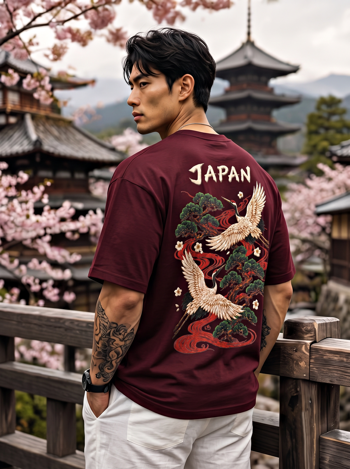 Premium Japan Black T-Shirt For Tremi