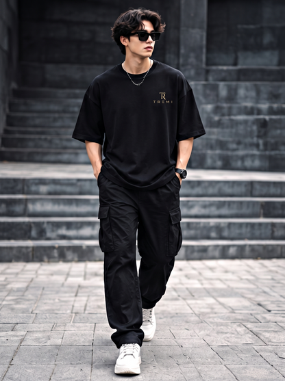 New Arrivals Premium Red Tree Black T-Shirt For Tremi