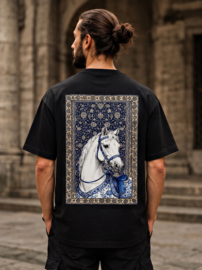 Best Sellers Hourse Design Black | Blue T-Shirts For Tremi