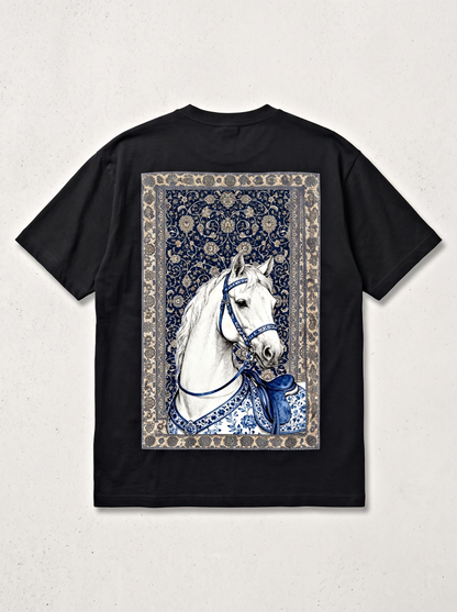 Best Sellers Hourse Design Black | Blue T-Shirts For Tremi