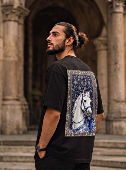 Best Sellers Hourse Design Black | Blue T-Shirts For Tremi