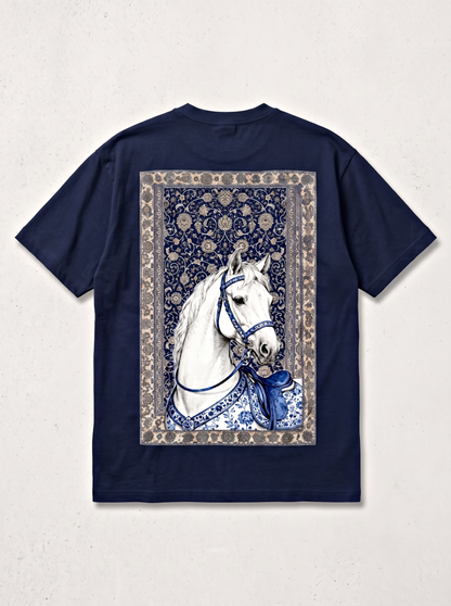 Best Sellers Hourse Design Black | Blue T-Shirts For Tremi