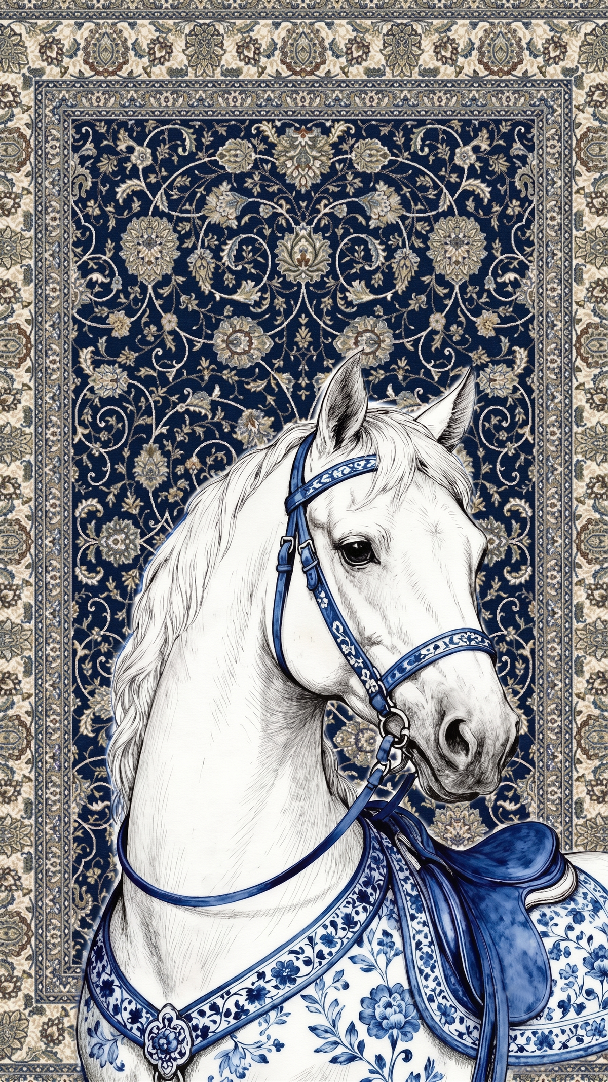 Best Sellers Hourse Design Black | Blue T-Shirts For Tremi